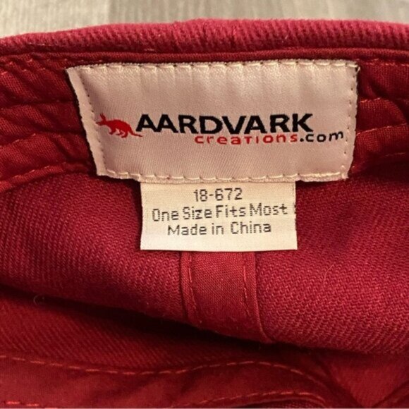 Chapman University CU Maroon Red White Strapback Cap OS Los Angeles Embroidery - Picture 3 of 6